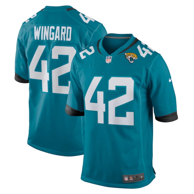 mens nike andrew wingard teal jacksonville jaguars game jersey